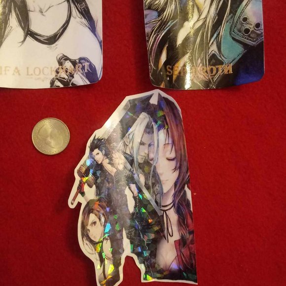 Anime Videogame Gamer Final Fantasy 7 FF7 Stickers Set Of 5! - Picture 4 of 5